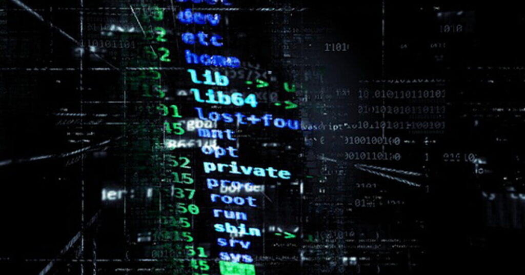 Secure cybersecurity data stream with digital code, highlighting programming, data encryption, and network security concepts. Ideal to represent advanced technology and cyber protection.